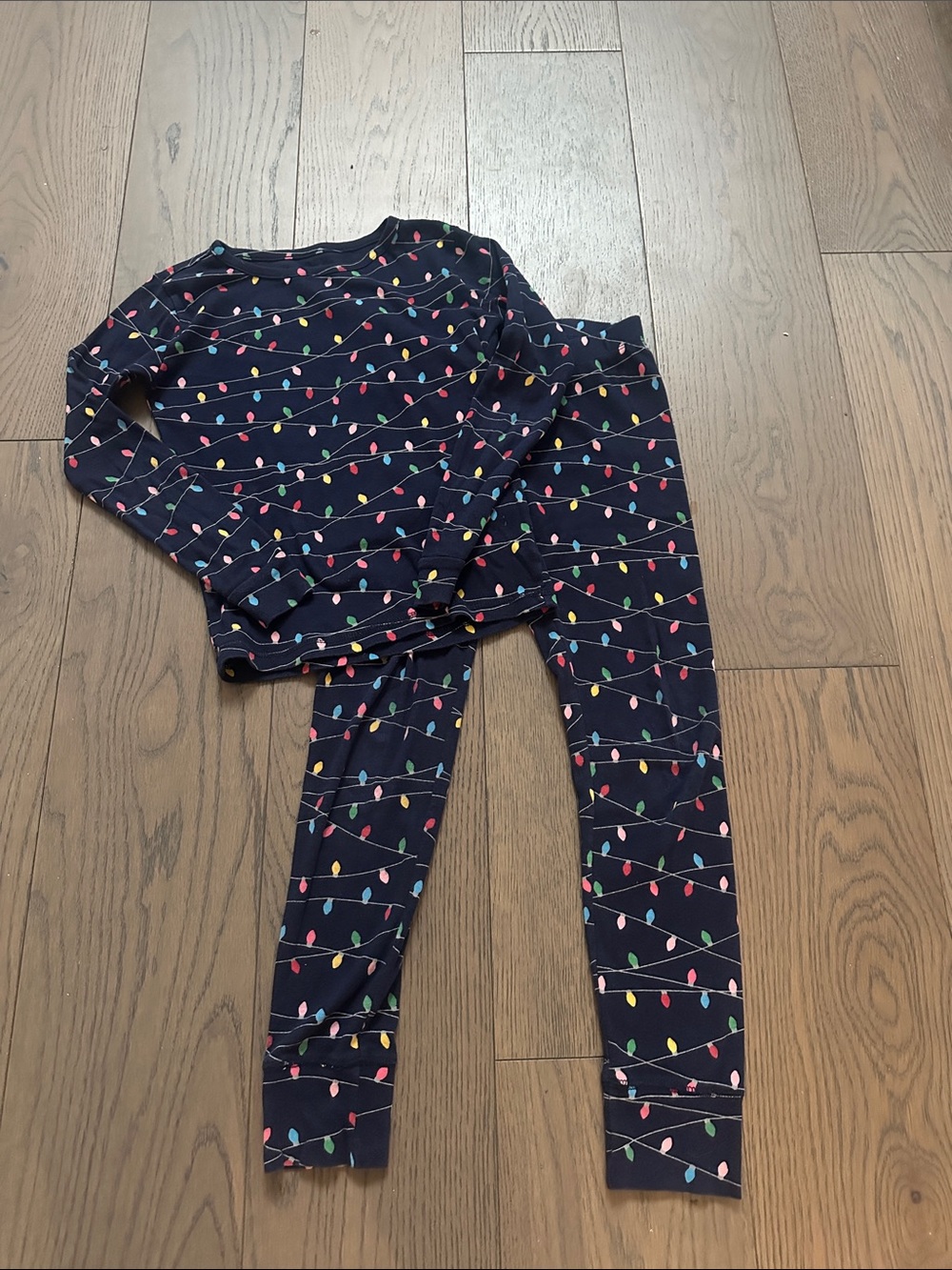 GAP Kids Navy Sleep Set with Multicolor Light Dots